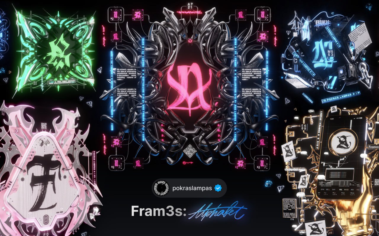 Fram3s: Alphabet collection by Pokras Lampas will open the doors to the world of phygital art on TON Diamonds marketplace.