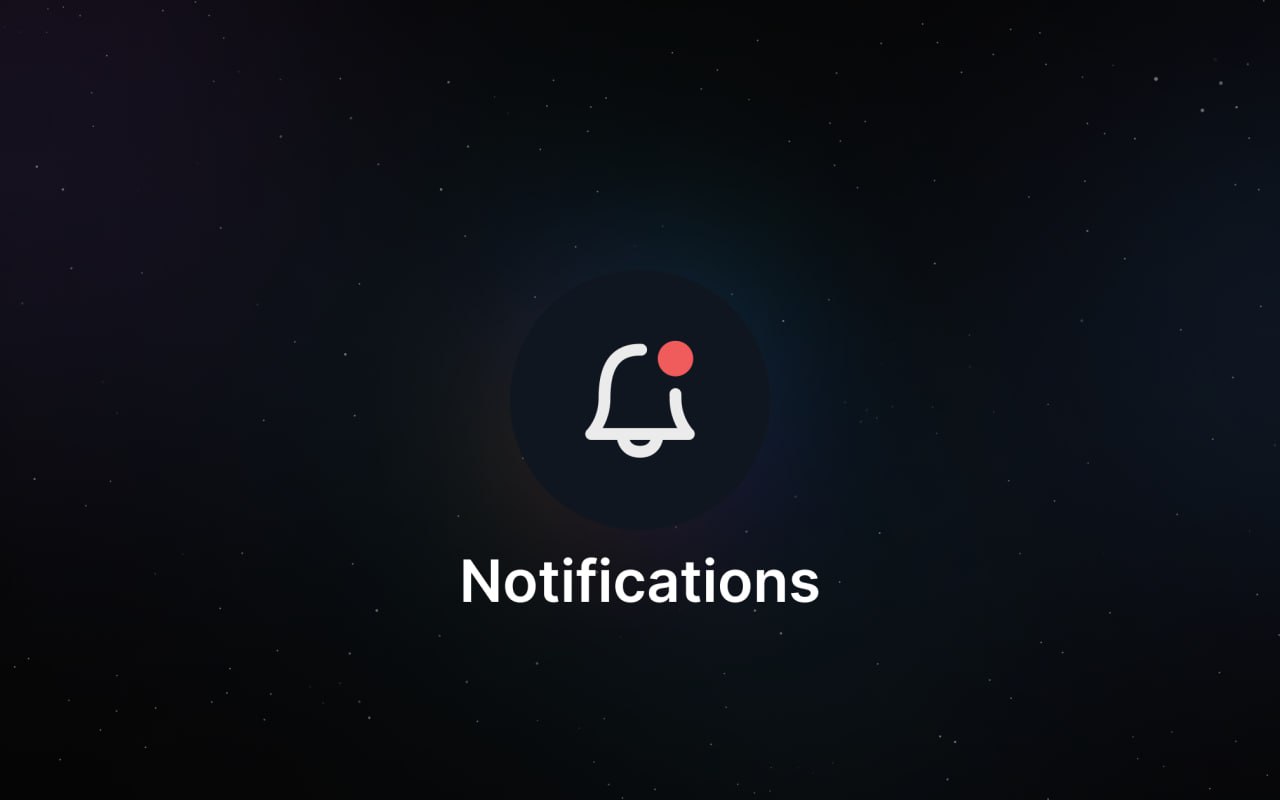 Notifications and new wallets on the TON Diamonds platform.