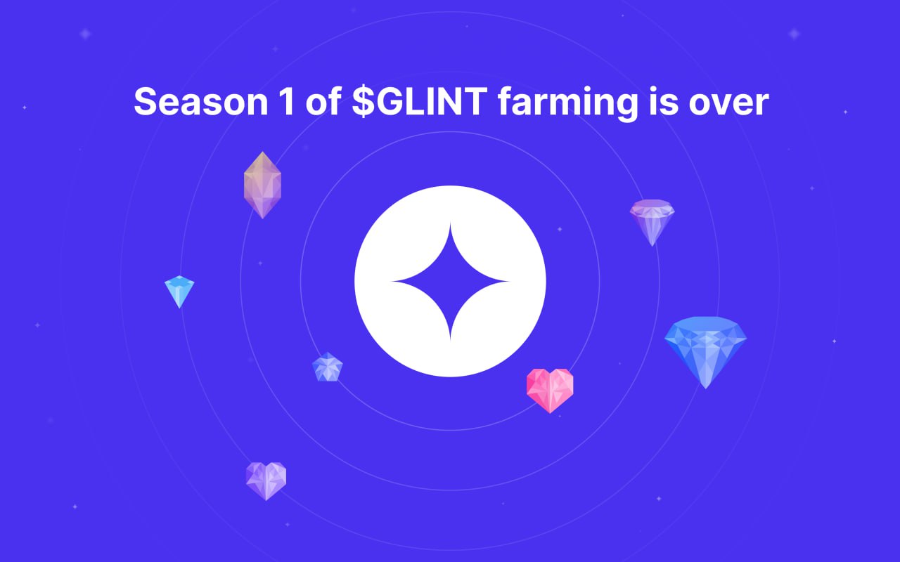 The first season of Glint Coin farming is over!