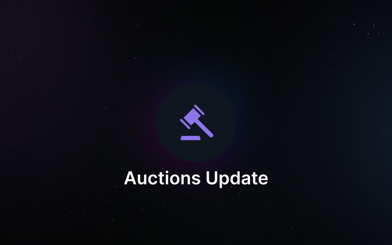 Noncancellable auctions and Fragment auctions support.