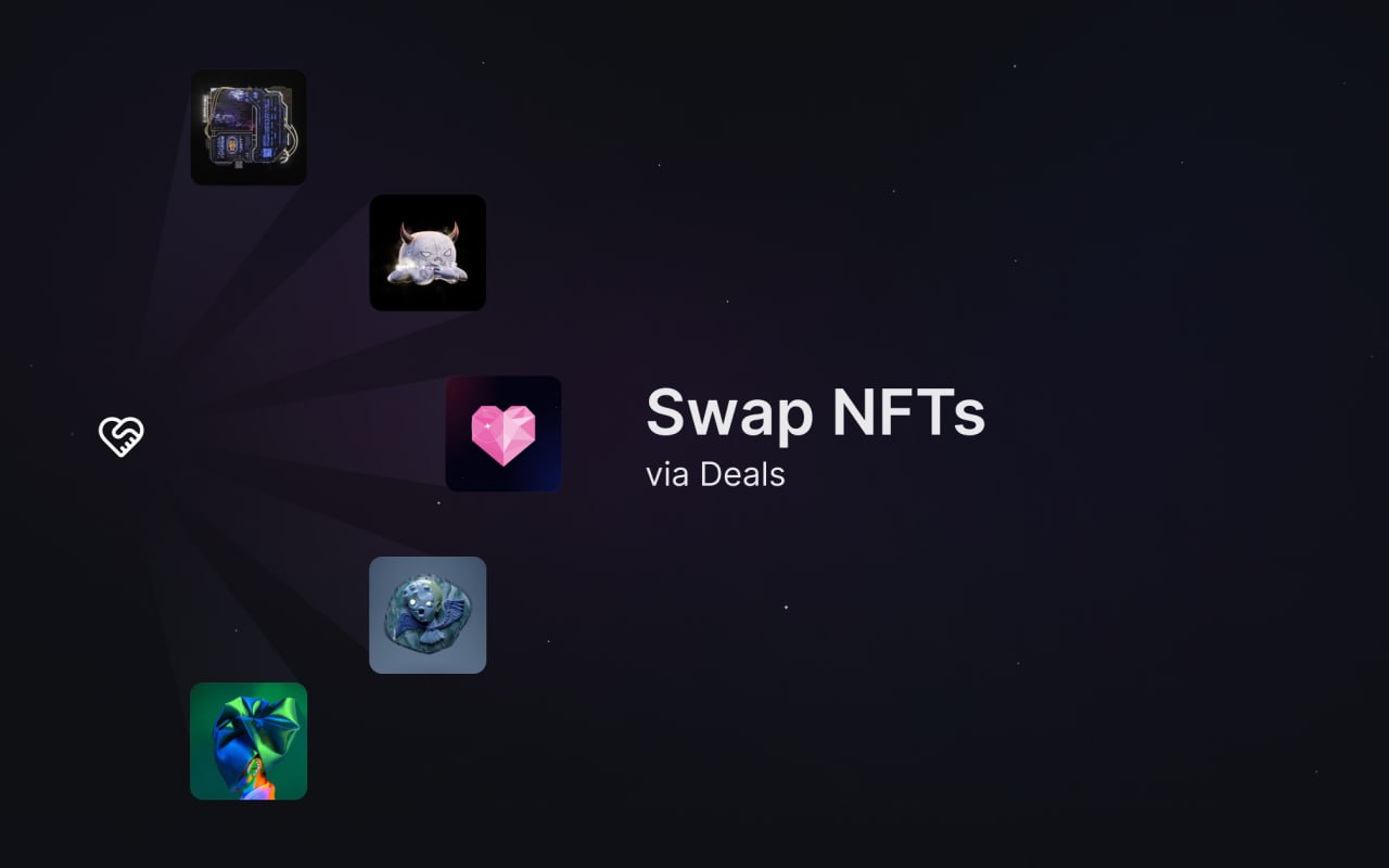 Make swaps via NFT Deals to win TON Diamonds NFT!