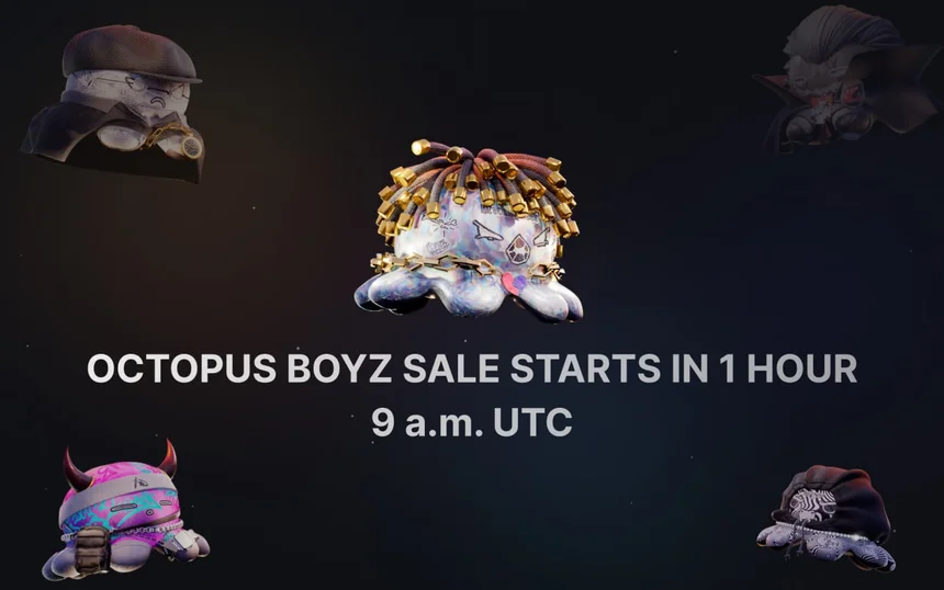 The OCTOPUS BOYZ collection sale by artist Brickspacer is starting in 1 hour...